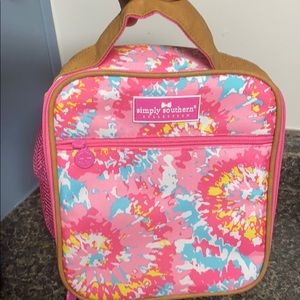Brand New Simply Southern lunchbox -pink tie dye